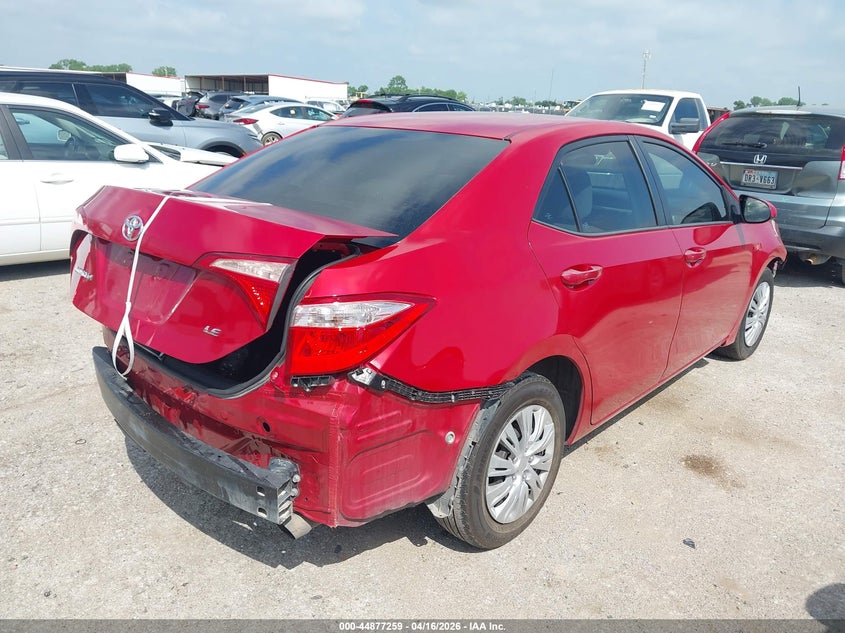 2017 Toyota Corolla 1.8 Le Red Lot 111044877259 Vin 5YFBURHE0HP569529