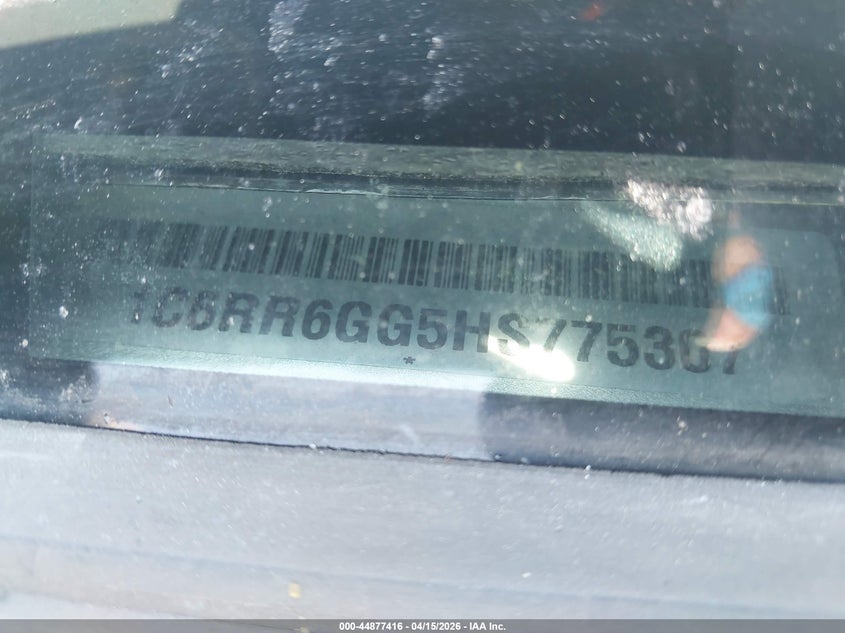 2017 Ram 1500 Slt 4X2 6'4 Box VIN: 1C6RR6GG5HS775307 Lot: 44877416