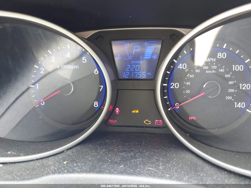 2013 Hyundai Tucson Limited VIN: KM8JUCAC8DU637974 Lot: 44877565