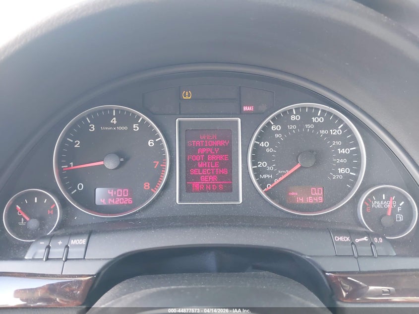 2008 Audi A4 3.2 VIN: WAUDH78E08A168663 Lot: 44877573