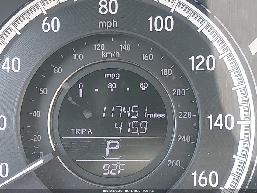 2017 Honda Accord Lx VIN: 1HGCR2F39HA233916 Lot: 44877599