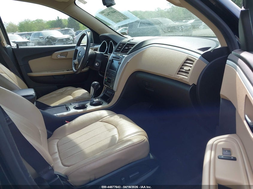 1GNKVLED7CJ228283 2012 Chevrolet Traverse 3.6 Ltz blue