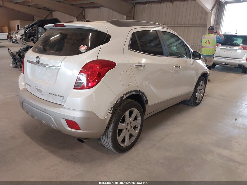 Vin: kl4cjdsb8eb616065, lot: 45375261, buick encore premium 20144