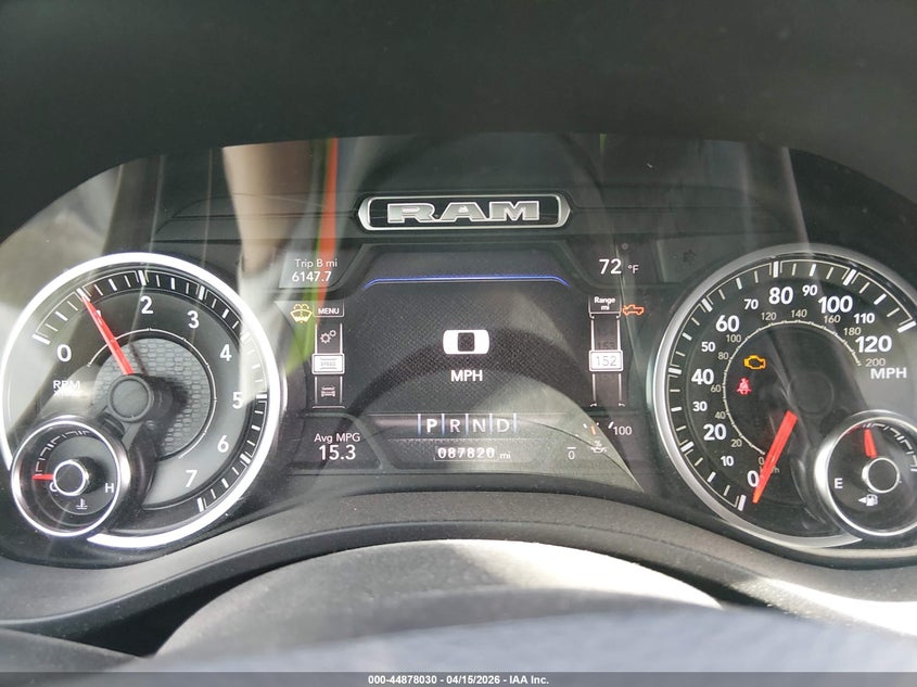 2019 Ram 1500 Laramie 4X4 5'7 Box VIN: 1C6SRFJT3KN887522 Lot: 44878030