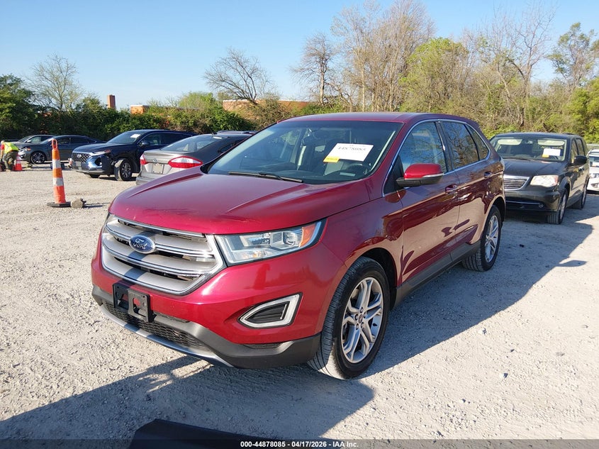 Vin: 2fmpk4k9xgbb17066, lot: 45375416, ford edge titanium 20162