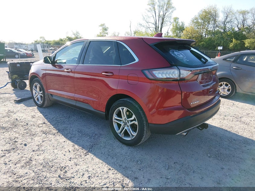 Vin: 2fmpk4k9xgbb17066, lot: 45375416, ford edge titanium 20163