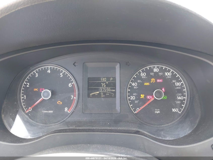 2011 Volkswagen Jetta 2.5L Se VIN: 3VWDZ7AJ6BM316233 Lot: 44878121