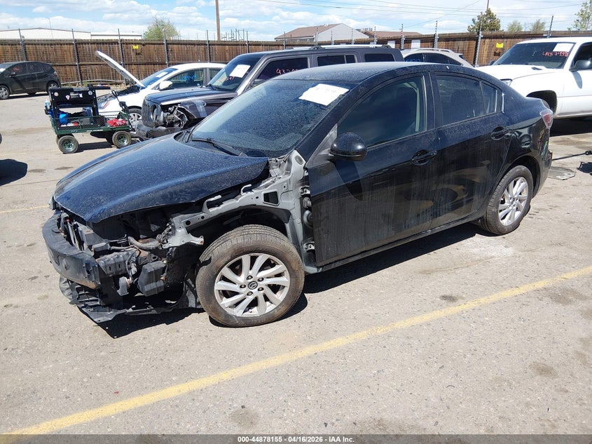 Vin: jm1bl1v71d1776410, lot: 45375486, mazda mazda3 i touring 20132