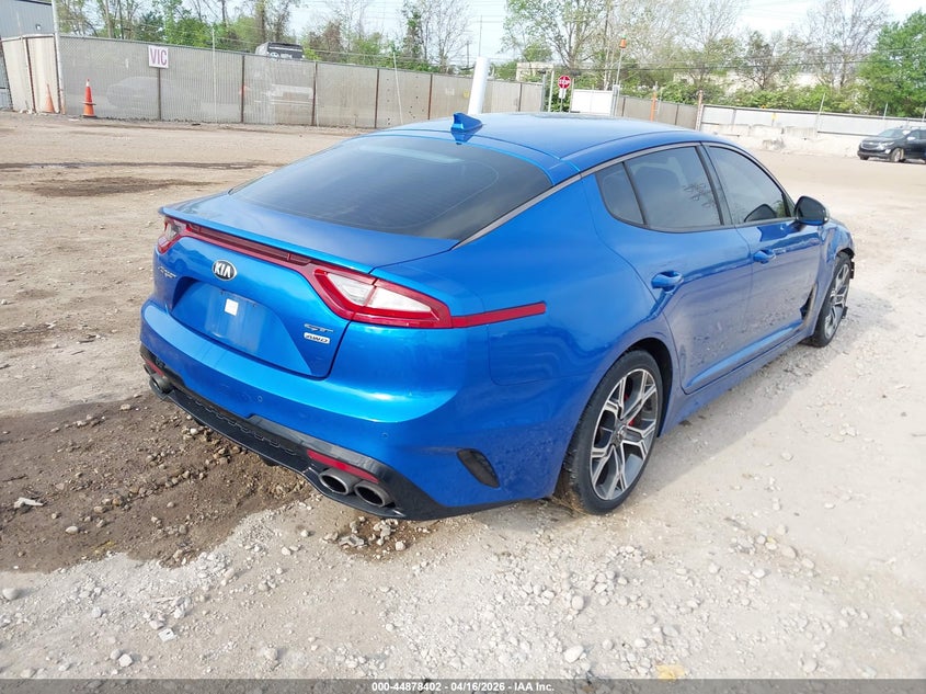 2018 Kia Stinger 3.3 Gt Blue Lot 111044878402 Vin KNAE35LC2J6011819