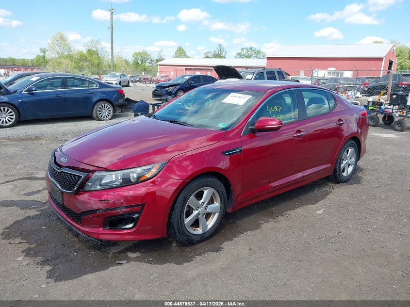 Vin: 5xxgm4a79eg316671, lot: 45375868, kia optima lx 20142