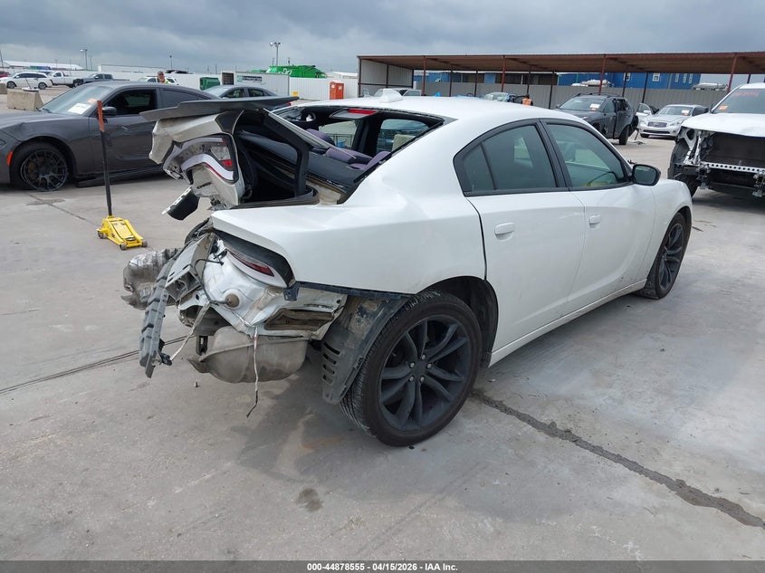 2016 Dodge Charger 3.6 Sxt white Lot 111044878555 Vin 2C3CDXHG0GH154942