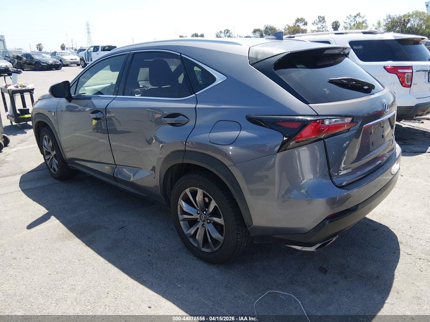 Vin: jtjyarbz5g2034592, lot: 45375887, lexus nx 200t f sport 20163