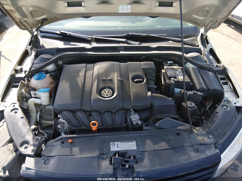 2011 Volkswagen Jetta 2.5L Se VIN: 3VWDX7AJ9BM307127 Lot: 44878620