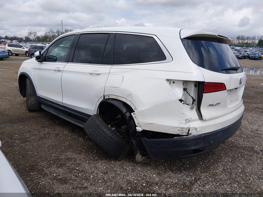 Vin: 5fnyf6h51gb022007, lot: 45375975, honda pilot ex-l 20163