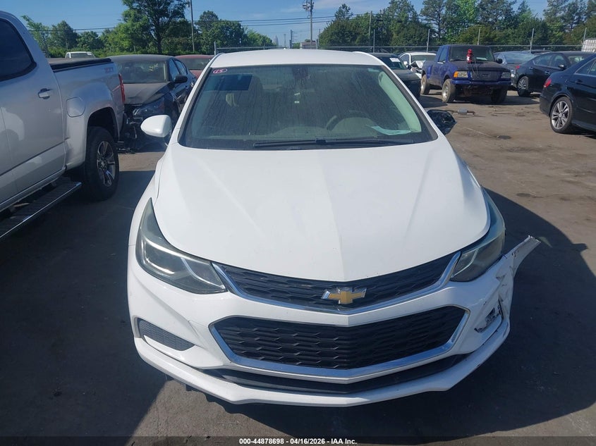 2017 Chevrolet Cruze 1.4 Lt Auto white Lot 111044878698 Vin 3G1BE6SM2HS607186