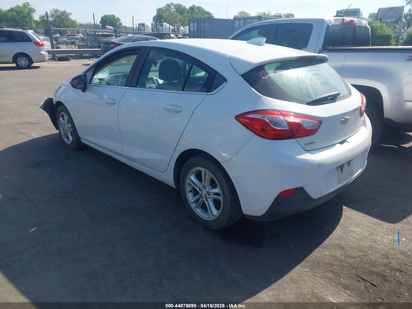 2017 Chevrolet Cruze 1.4 Lt Auto white Lot 111044878698 Vin 3G1BE6SM2HS607186