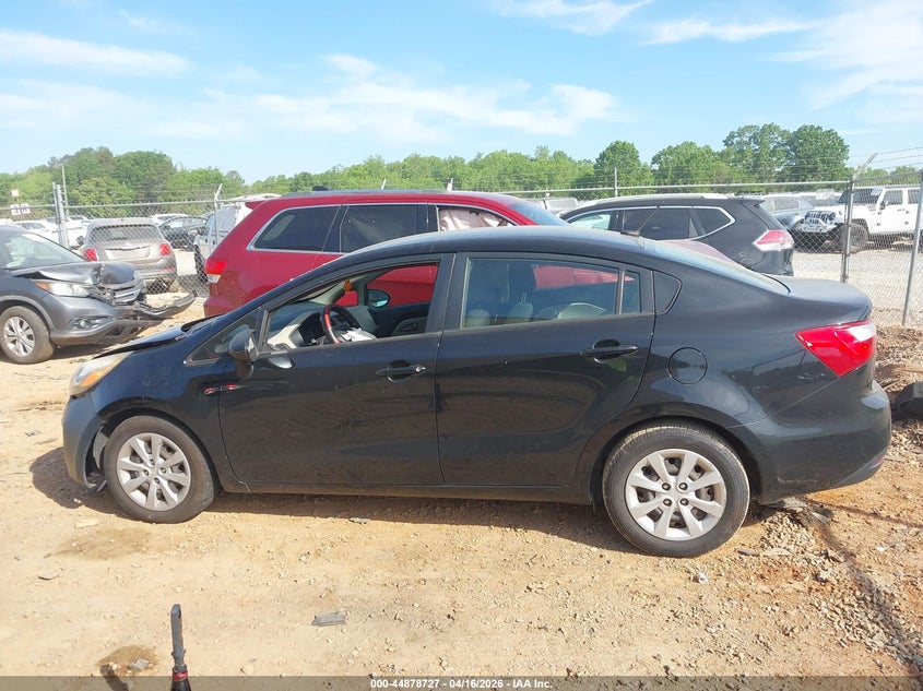 2013 Kia Rio 1.6 Lx black Lot 111044878727 Vin KNADM4A31D6290741