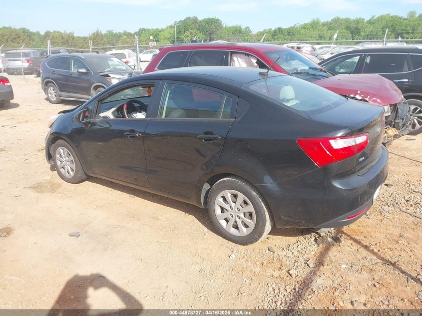 2013 Kia Rio 1.6 Lx black Lot 111044878727 Vin KNADM4A31D6290741