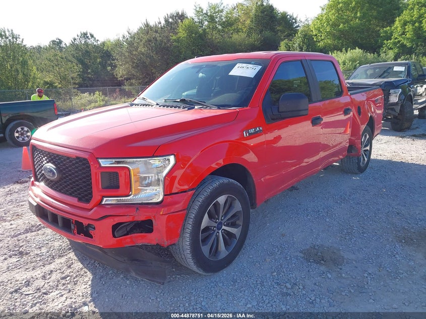 2019 Ford F-150 2.7 Xl red Lot 111044878751 Vin 1FTEW1CP7KFB11275