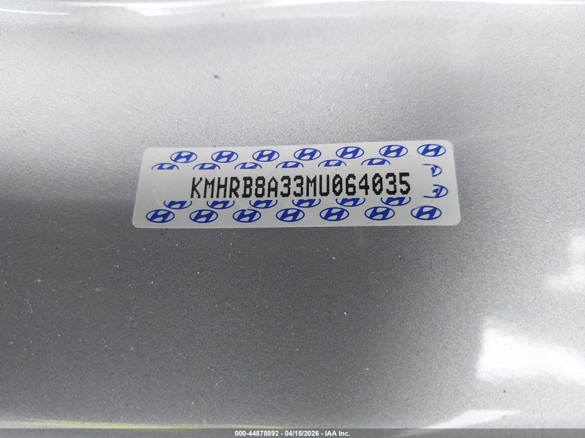 2021 Hyundai Venue Se VIN: KMHRB8A33MU064035 Lot: 44878892