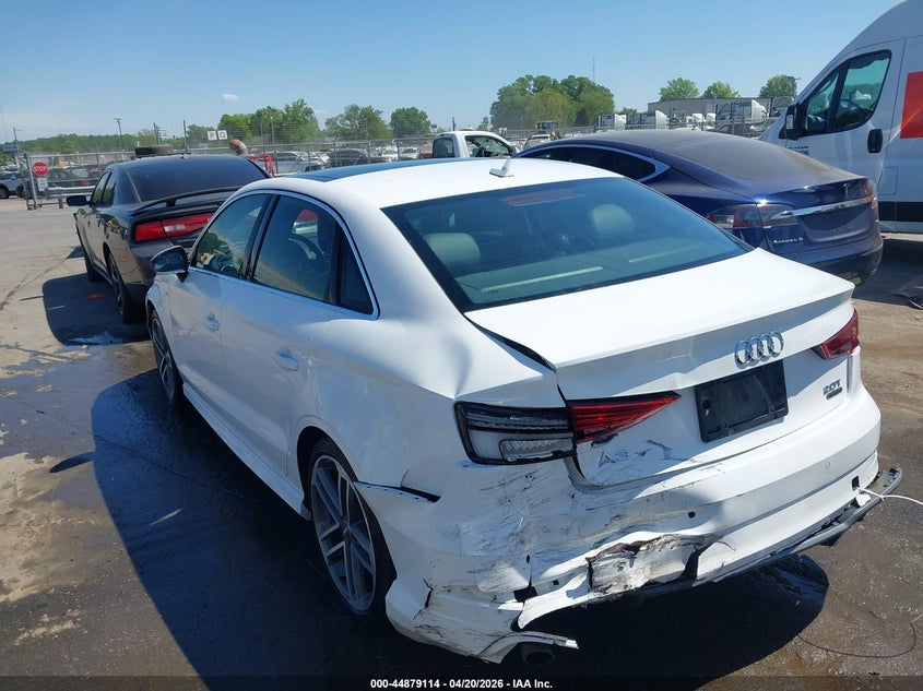 Vin: wauj8gff8h1016015, lot: 45376445, audi a3 2.0t premium 20173