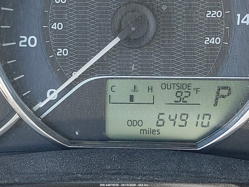 2016 Toyota Corolla Le VIN: 2T1BURHE0GC709514 Lot: 44879238