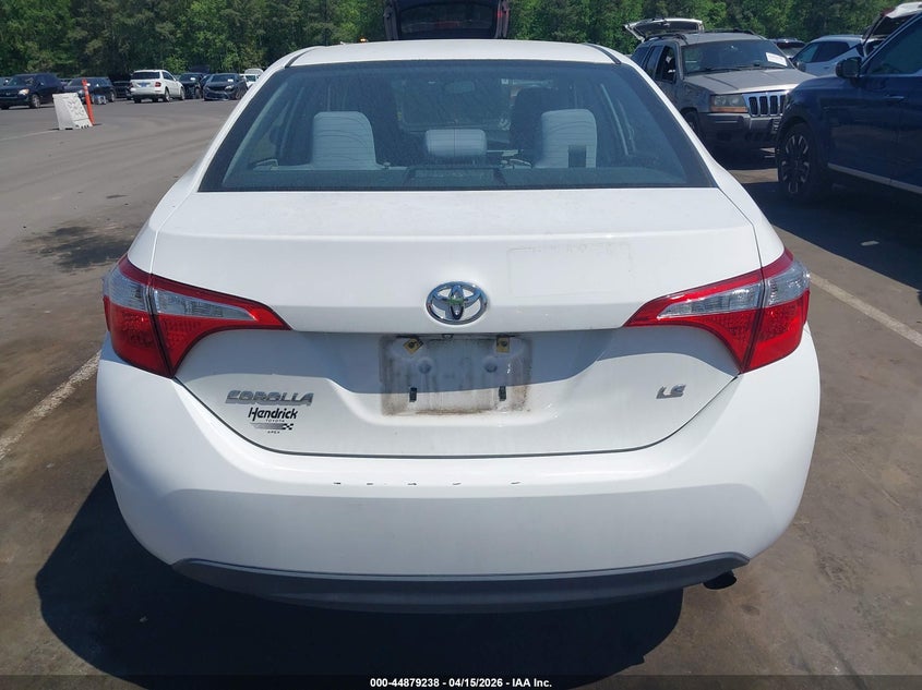 2016 Toyota Corolla Le VIN: 2T1BURHE0GC709514 Lot: 44879238