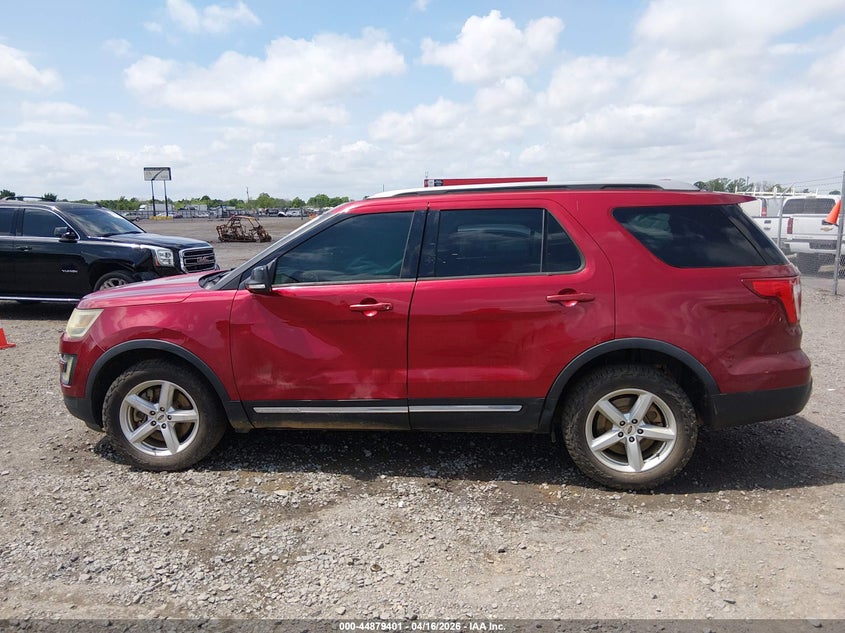 2016 Ford Explorer 3.5 Xlt red Lot 111044879401 Vin 1FM5K8D87GGA33511