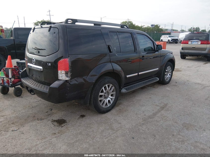 2012 Nissan Pathfinder 4.0 Le black Lot 111044879470 Vin 5N1AR1NN1CC624943