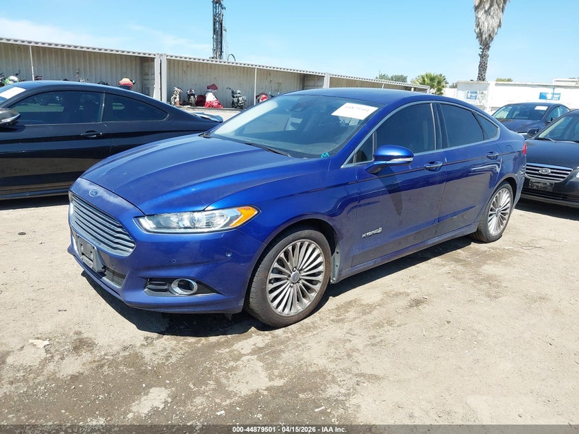 2013 Ford Fusion Hybrid Titanium VIN: 3FA6P0RU8DR279320 Lot: 44879501