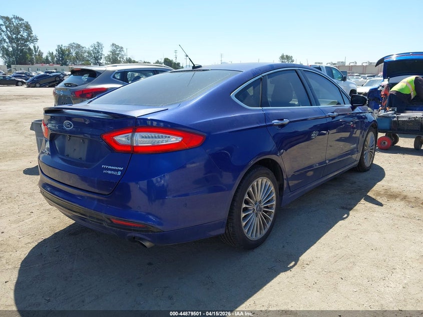 2013 Ford Fusion Hybrid Titanium VIN: 3FA6P0RU8DR279320 Lot: 44879501