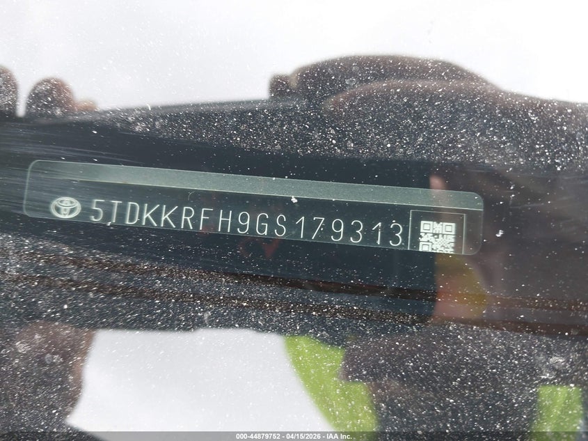 2016 Toyota Highlander Xle V6 VIN: 5TDKKRFH9GS179313 Lot: 44879752