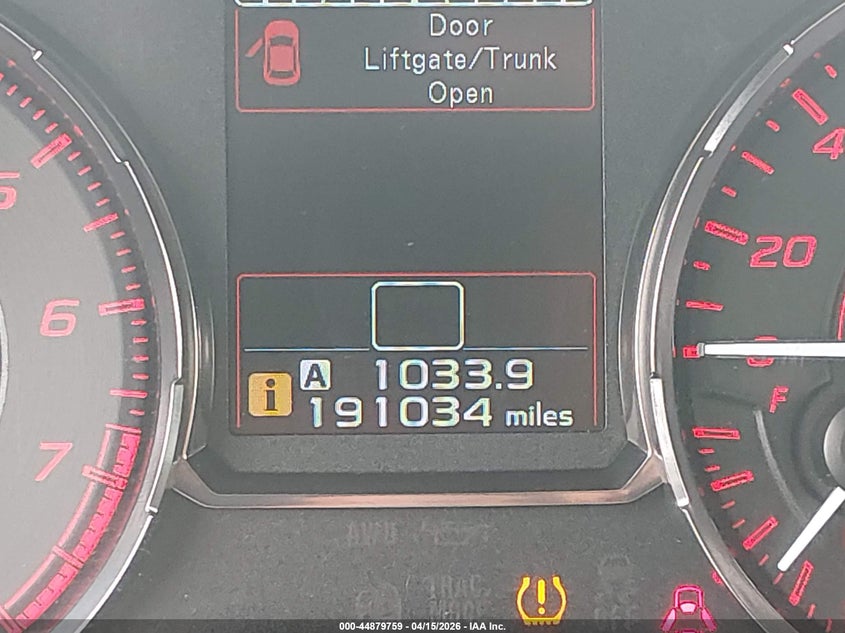 2015 Subaru Wrx VIN: JF1VA1A61F9834963 Lot: 44879759