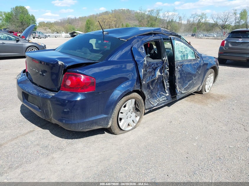 Vin: 1c3cdzab3en173774, lot: 45377131, dodge avenger se 20144