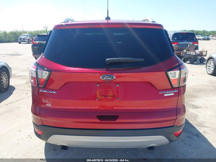 2017 Ford Escape 1.5 Titanium red Lot 111044879818 Vin 1FMCU0JD3HUD74671