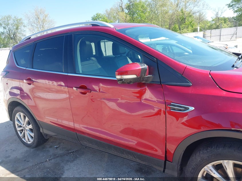 2017 Ford Escape 1.5 Titanium red Lot 111044879818 Vin 1FMCU0JD3HUD74671