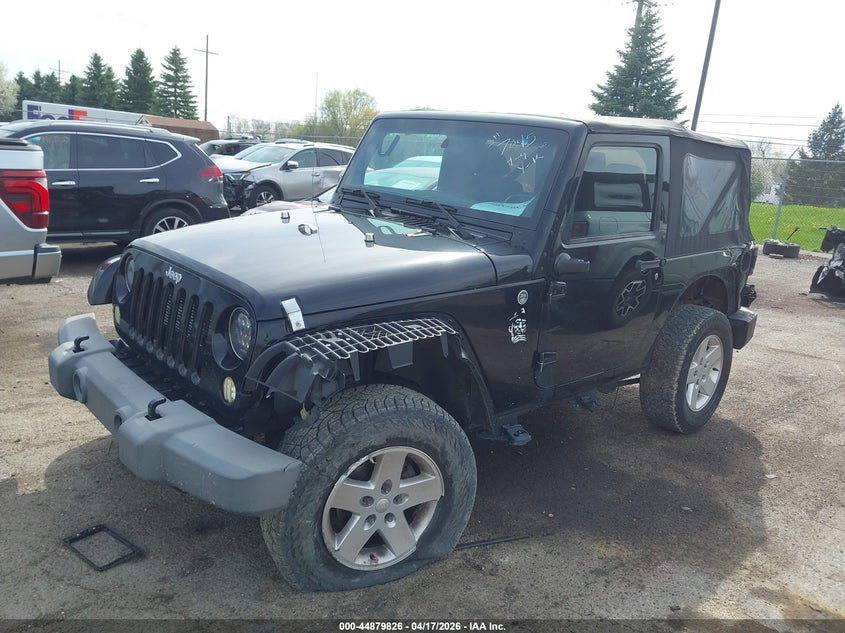 2012 Jeep Wrangler / 3.6 Sport black Lot 111044879826 Vin 1C4AJWAG2CL267045