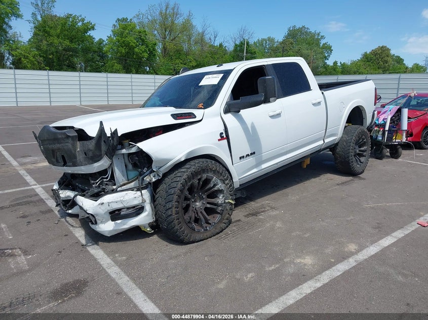 Vin: 3c6ur5fl6lg257130, lot: 45377235, ram 2500 laramie  4x4 6'4 box 20202