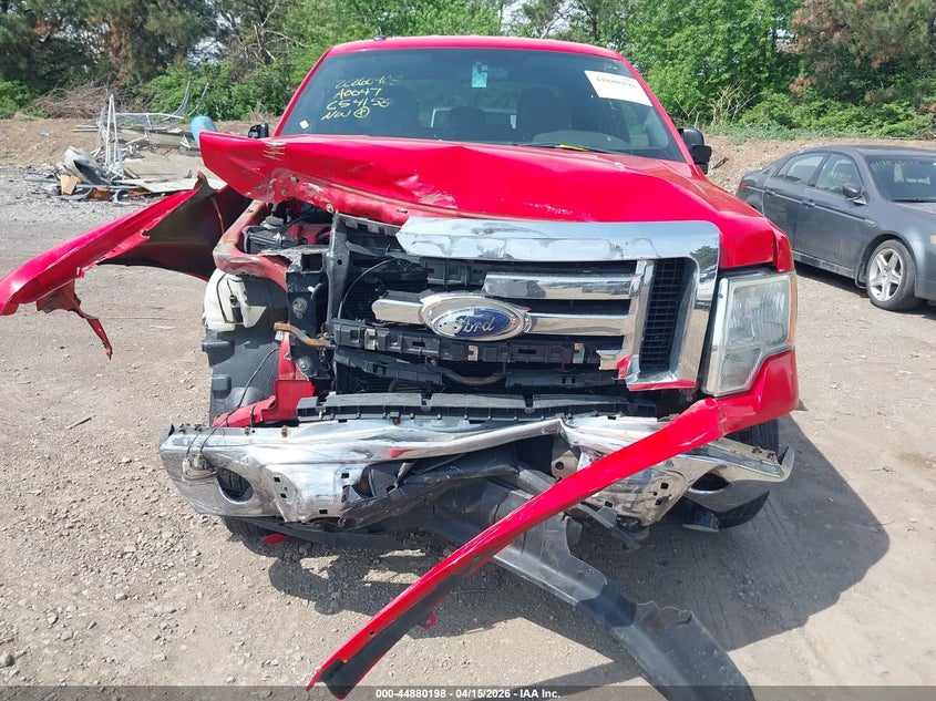 2012 Ford F-150 3.7 Xlt red Lot 111044880198 Vin 1FTEX1EMXCFC84158