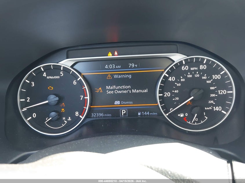 2022 Nissan Altima Sr Fwd VIN: 1N4BL4CV0NN395604 Lot: 44880210