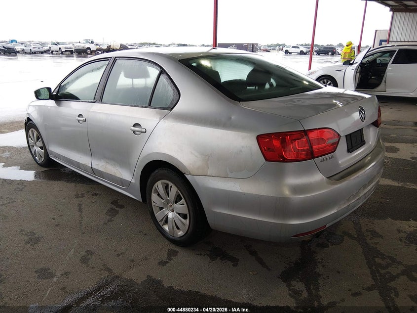 2012 Volkswagen Jetta 2.5 2.5L Se silver Lot 111044880234 Vin 3VWDP7AJ2CM367333