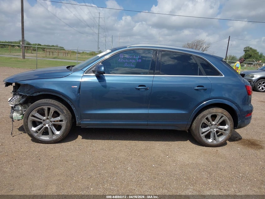 2017 Audi Q3 2.0 2.0T Premium blue Lot 111044880312 Vin WA1FCCFS3HR003357