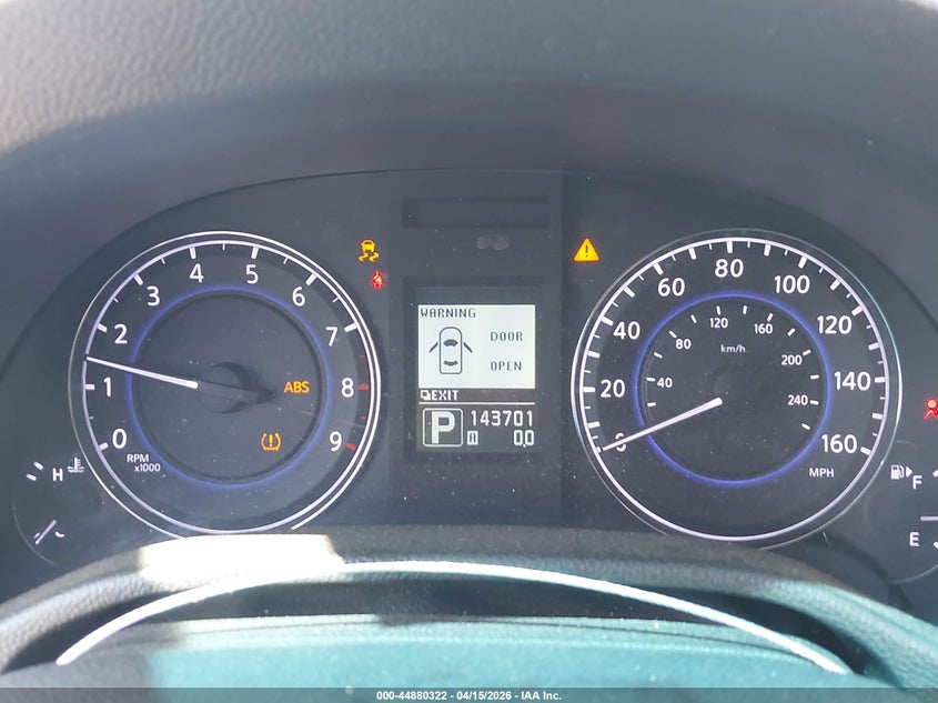 2012 Infiniti G37 Journey VIN: JN1CV6EK4CM420033 Lot: 44880322