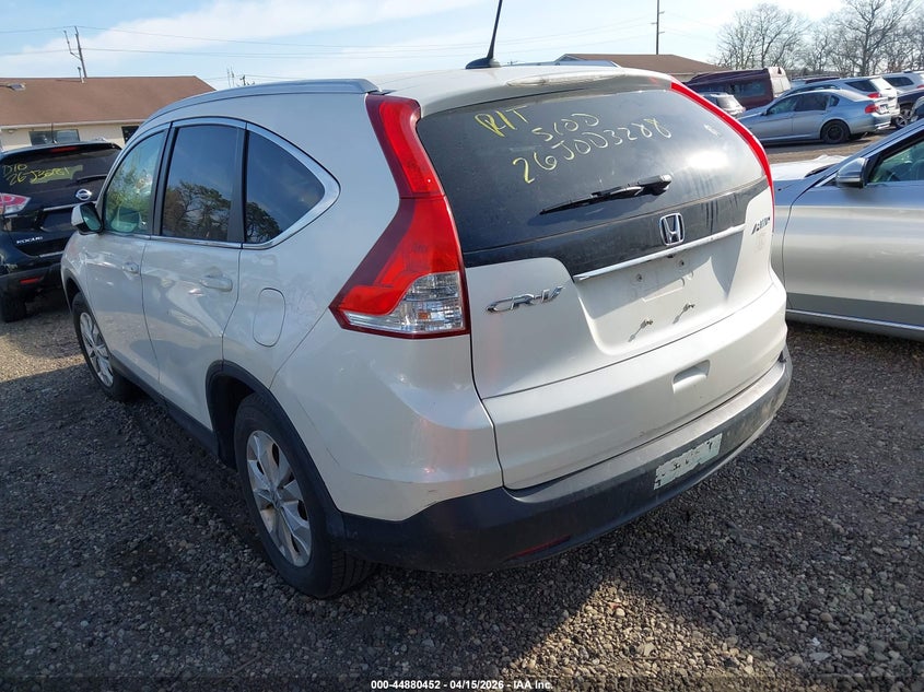 2013 Honda Cr-v 2.4 Cr-V Ex-L white Lot 111044880452 Vin 5J6RM4H73DL072037