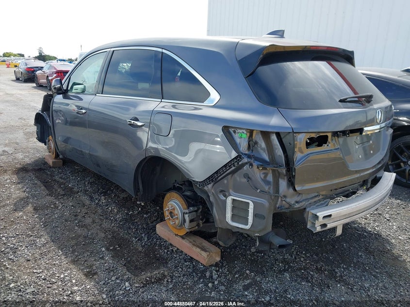 Vin: 5fryd3h3xhb007542, lot: 45377798, acura mdx 20173