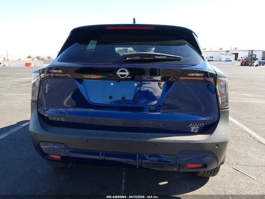 2025 Nissan Kicks Sv Intelligent Awd VIN: 3N8AP6CB2SL406162 Lot: 44880484