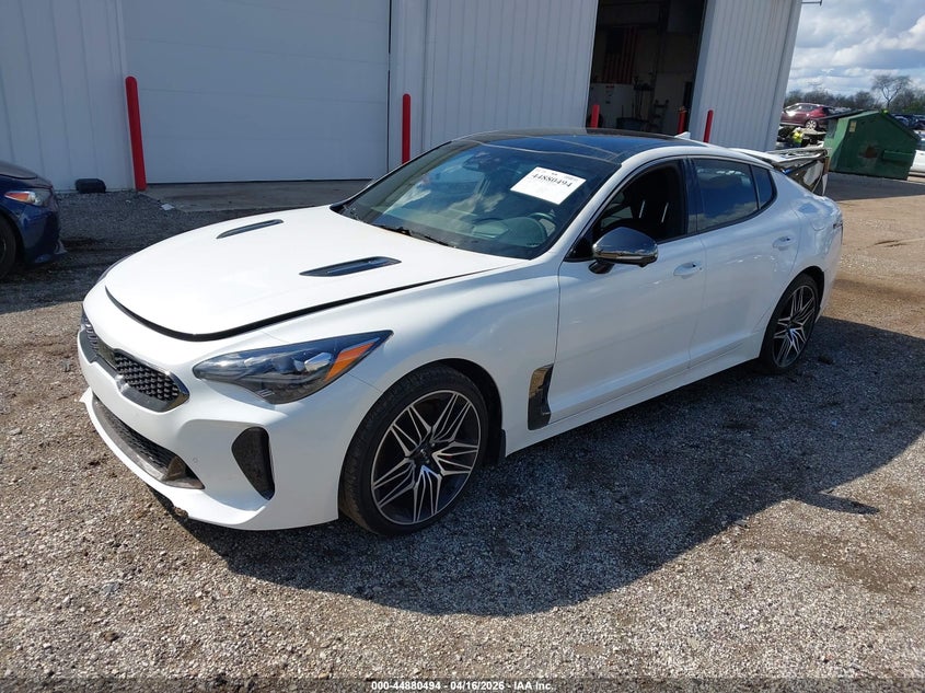Vin: knae55lc1p6127435, lot: 45377825, kia stinger gt2 20232