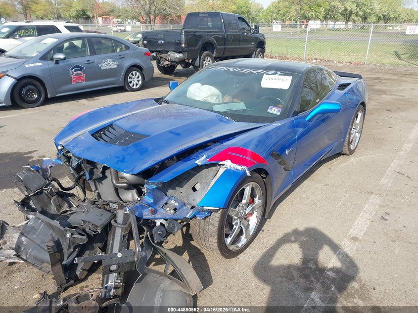 Vin: 1g1yd2d75f5105387, lot: 45377892, chevrolet corvette stingray 20152