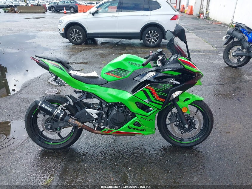 2024 Kawasaki Ninja Kawasaki Ex500 H green Lot 111044880607 Vin ML5EXGH13RDA21919