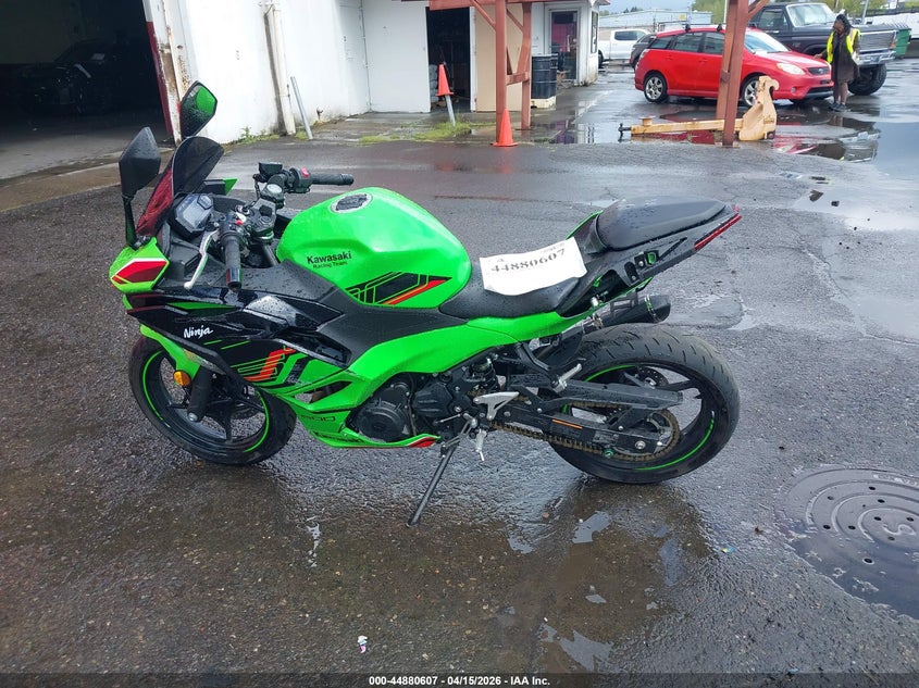 2024 Kawasaki Ninja Kawasaki Ex500 H green Lot 111044880607 Vin ML5EXGH13RDA21919